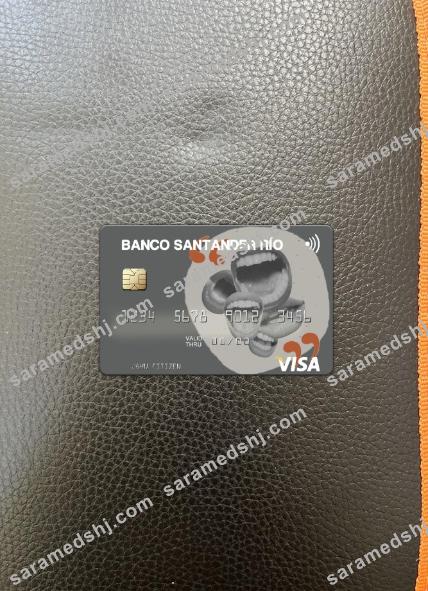 Argentina Banco Santander Río visa card photolook front